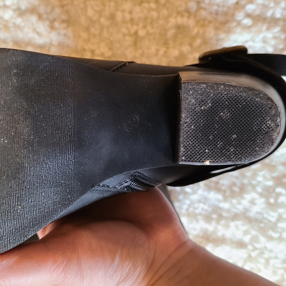 Black booties shoes Women's size 10 - Picture 10 of 11